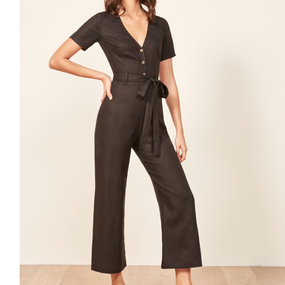 Reformation Lui Linen Jumpsuit